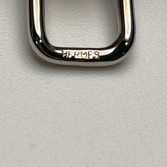 Hermes BeHapi Vintage Leather Bracelet w/ Palladium Plated Buckle - Preowned - Picture 3 of 7